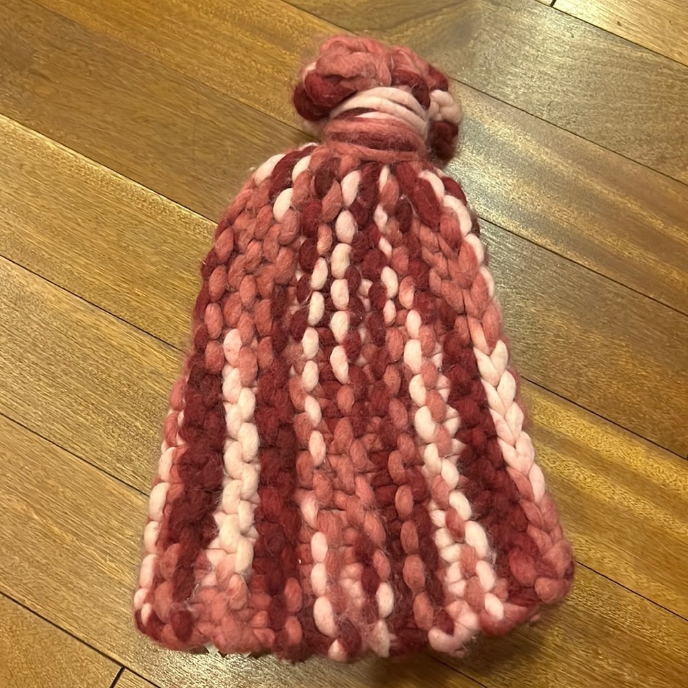 Oversize knit beanie